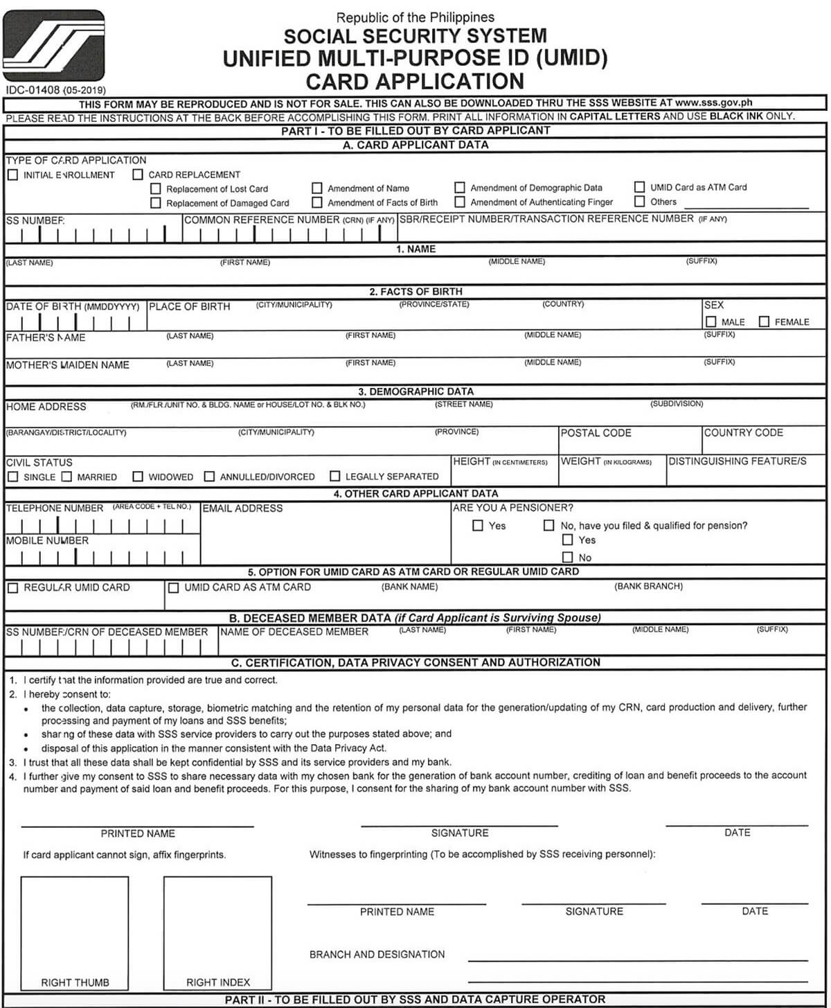 Printable Philippine Sss Acop Form All In One Photos