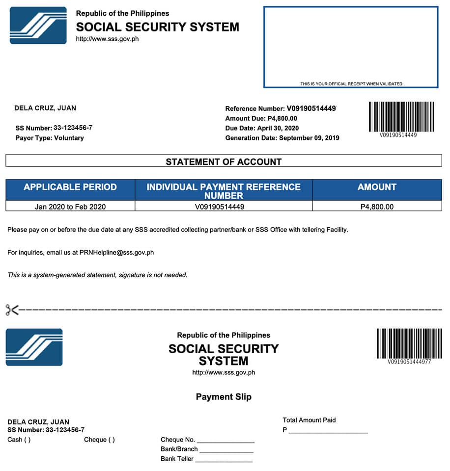 SSS PRN How To Get Your SSS PRN Payment Reference Number SSS 